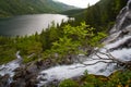 Waterfall in Tatra mountains. Morskie oko.