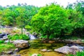 Waterfall in thai national park. In the deep forest