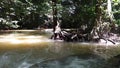 Waterfall Than Bok Khorani National Park in Krabi province, Thailand tourist landmark