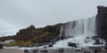 Waterfall at Thingvellir