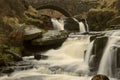 Waterfall at Three Shires Head Royalty Free Stock Photo