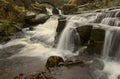 Waterfall at Three Shires Head Royalty Free Stock Photo