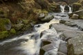 Waterfall at Three Shires Head Royalty Free Stock Photo