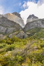 Waterfall, Torres del Paine National Park, Chile Royalty Free Stock Photo