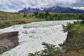 Waterfall in Torres del Paine National Park, Patagonia, Chile Royalty Free Stock Photo