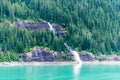 Waterfall in Tracy Arm Fjord, Alaska Royalty Free Stock Photo