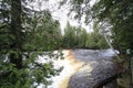 Waterfall Through Trees Royalty Free Stock Photo