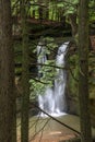 Waterfall through the Trees - Ohio`s Hocking Hills