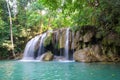 Waterfall in tripical forest of thailand