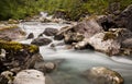 Waterfall in Trollstigen, Stigfossen, More og Romsdal, Norway 2013 Royalty Free Stock Photo