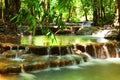 Waterfall in tropical forest , Thailand Royalty Free Stock Photo