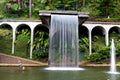 Waterfall in tropical garden on Madeira Royalty Free Stock Photo