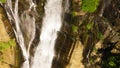 Aerial drone of Rawana Falls, Sri Lanka