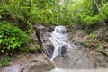 Waterfall in tropical rain forest jungle. Thailand nature Royalty Free Stock Photo