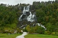 Waterfall Tvindefossen Royalty Free Stock Photo