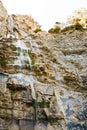 Waterfall uchan-su in Crimean mountains in autumn Royalty Free Stock Photo