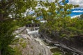 waterfall under a bridge in Ottawa Royalty Free Stock Photo