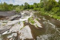 waterfall under a bridge in Ottawa Royalty Free Stock Photo