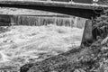 Waterfall Under Bridge 2 Royalty Free Stock Photo