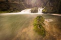 Waterfall in the Urederra river, Navarra, Spain Royalty Free Stock Photo