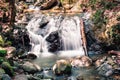 Waterfall in Uvas Canyon County Park, Santa Clara county, California; long exposure Royalty Free Stock Photo