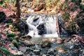 Waterfall in Uvas Canyon County Park, Santa Clara county, California; long exposure Royalty Free Stock Photo