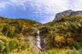 Waterfall in the valley ahornboden