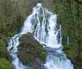 Waterfall in the valley of Araitz, Betelu, Navarre Royalty Free Stock Photo