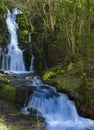Waterfall in the valley of Araitz next to the Aralar mountain range, Navarre Royalty Free Stock Photo