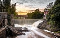 Waterfall in Vanhankaupunginkoski, Helsinki, Finland Royalty Free Stock Photo