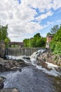 Waterfall in Vanhankaupunginkoski, Helsinki, Finland Royalty Free Stock Photo