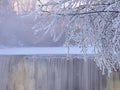 Waterfall Vanhankaupunginkoski in Toukola. Royalty Free Stock Photo