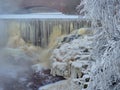 Waterfall Vanhankaupunginkoski in Toukola. Royalty Free Stock Photo