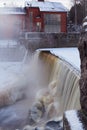 Waterfall Vanhankaupunginkoski in Toukola. Royalty Free Stock Photo