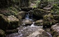 Waterfall in the Verena gorge, Solothurn, Switzerland Royalty Free Stock Photo