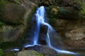 Waterfall in deep forest in the nearest village