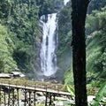 Waterfall in the village of Bedegung Muara Enim