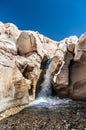 Waterfall in Wadi Hasa in Jordan Royalty Free Stock Photo