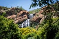 Waterfall in the Walter Sisulu National Botanical Garden in Rood Royalty Free Stock Photo