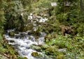 Waterfall and watermill near Salzburg, Golling Alps Royalty Free Stock Photo