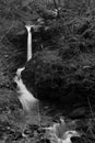 Waterfall at Watersmeet in Devon Royalty Free Stock Photo