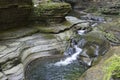 Waterfall, Watkins Glen State Park, New York, No. Royalty Free Stock Photo