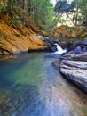 Waterfall well Cambimbe in Honorio Bicalho, Minas Gerais, Brazil Royalty Free Stock Photo