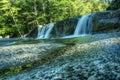 Waterfall (Dianas bath) in White Mountain National Park, New Hampshire, USA Royalty Free Stock Photo