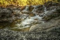 Waterfall in White Mountain National Park, New Hampshire, USA Royalty Free Stock Photo