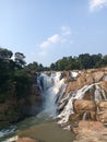 It is waterfall who is situated at Ranchi Jharkhand Royalty Free Stock Photo