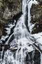 Waterfall in winter Royalty Free Stock Photo