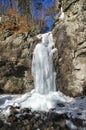 Waterfall in Winter Royalty Free Stock Photo