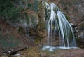 Waterfall in winter season