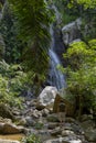 Waterfall in Yelapa,tropical beach in Yelapa, Puerto Vallarta, Mexico Royalty Free Stock Photo